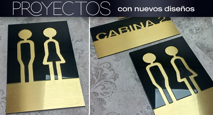 Letrero personalizado de Aluminio y Acrílico