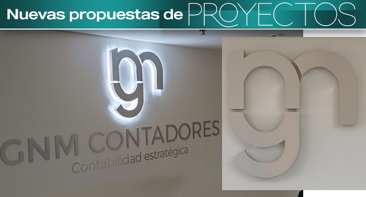 Letrero de Aluminio luminoso