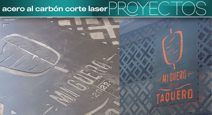 Logotipo en Acero al carbón