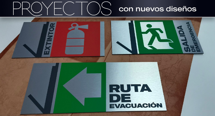 Señalizacion de Protección civil de Aluminio