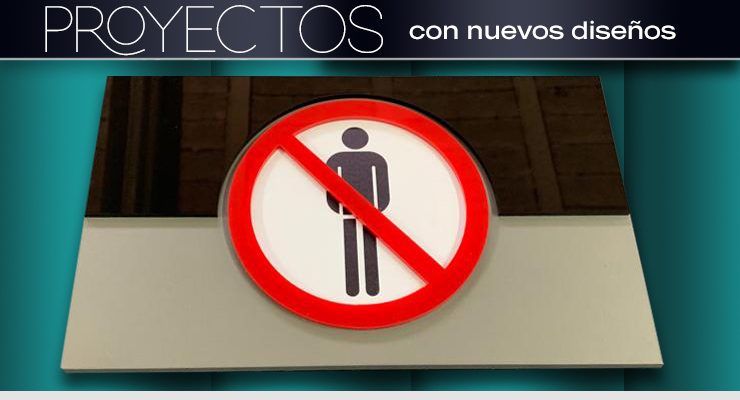 Señaletica No Pasar de Acrílico