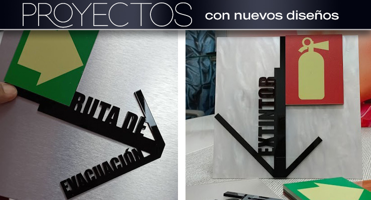 Señaletica de Aluminio y Acrílico