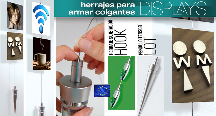 Herrajes para colgar Publicidad