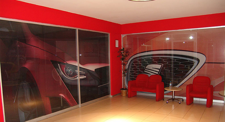 Vinil para Cristal en Negocios