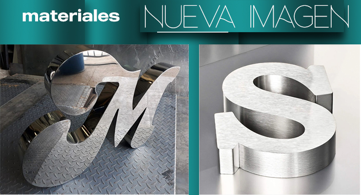 Letras 3D de Aluminio mate y brilloso