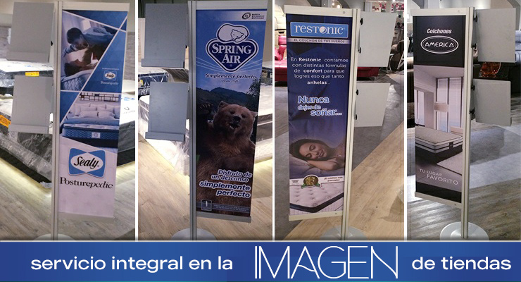 Display de aluminio personalizado para Negocio